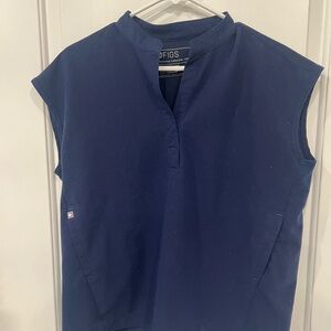 Figs navy scrub top. Excellent condition.